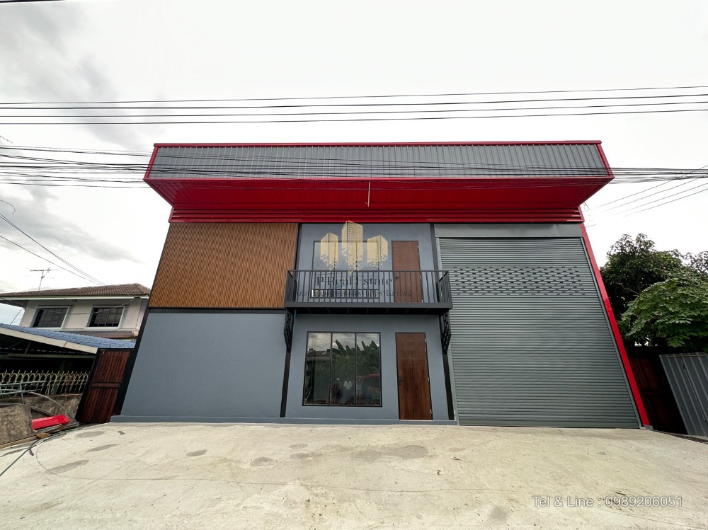 For RentWarehousePathum Thani,Rangsit, Thammasat : Warehouse/office for rent in Khlong 4 area, Lat Sawai Subdistrict, Lam Luk Ka District, Pathum Thani, area 503 sq m.