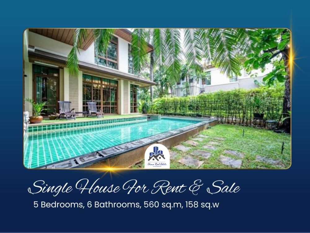 ให้เช่าบ้านอ่อนนุช อุดมสุข : [เช่า/ขาย] 🏠 บ้านเดี่ยวในบ้านแสนสิริ สุขุมวิท 67, 5 ห้องนอน