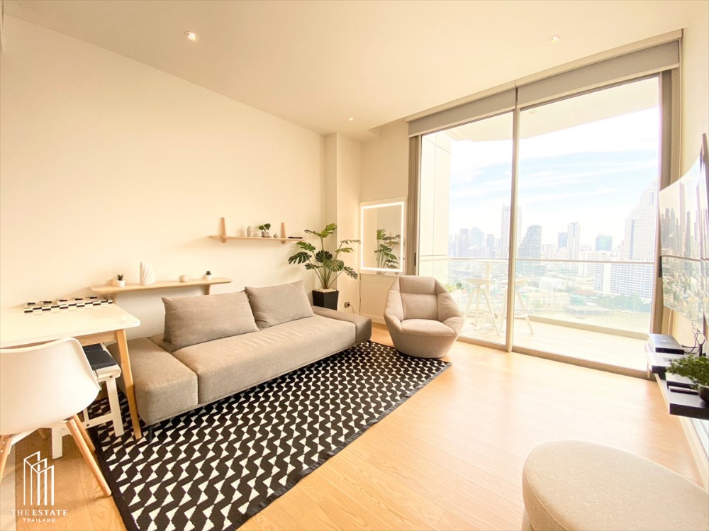 For RentCondoWongwianyai, Charoennakor : 8257(TE)😊 For RENT ให้เช่า 1 ห้องนอน🚄ติด BTS เจริญนคร🏢แมกโนเลียส์ วอเตอร์ฟรอนท์ Magnolias Waterfront🔔พื้นที่:60.58ตร.ม.💲เช่า:70,000฿📞O99-5919653,065-9423251✅LineID:@sureresidence