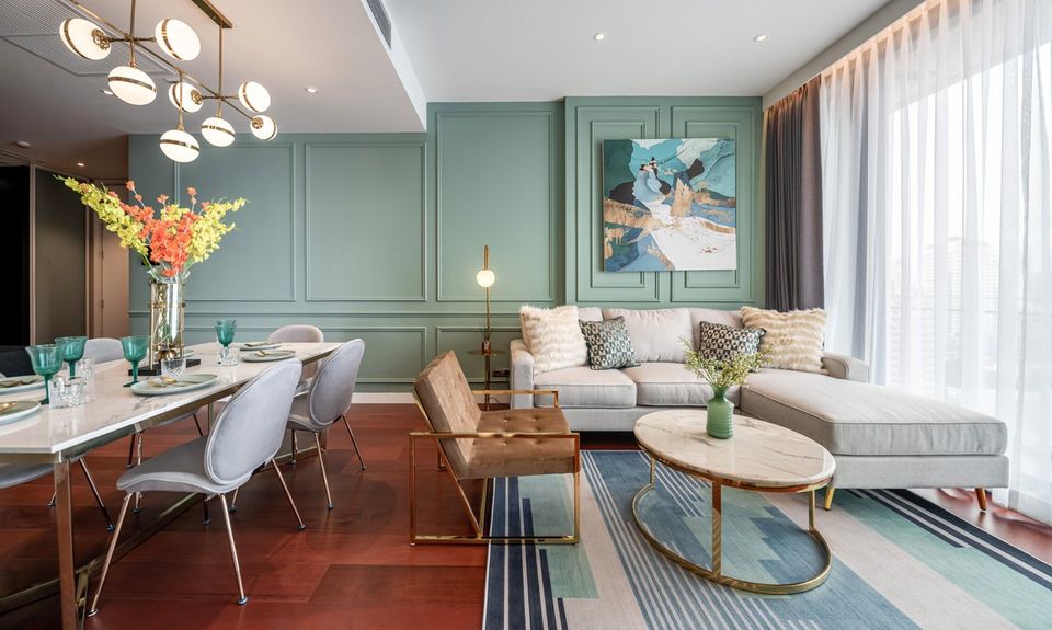 For RentCondoSukhumvit, Asoke, Thonglor : Khun By Yoo 2 bedrooms - Thonglor Road view, most beautiful in the building - Luxury condo in the heart of Thonglor - High floor - Fully furnished