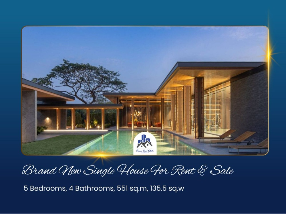 ให้เช่าบ้านพัฒนาการ ศรีนครินทร์ : [เช่า/ขาย] 🏠 บ้านเดี่ยวใหม่เอี่ยมในสิรินินทร์ เรสซิเด้นซ์, 5 ห้องนอน
