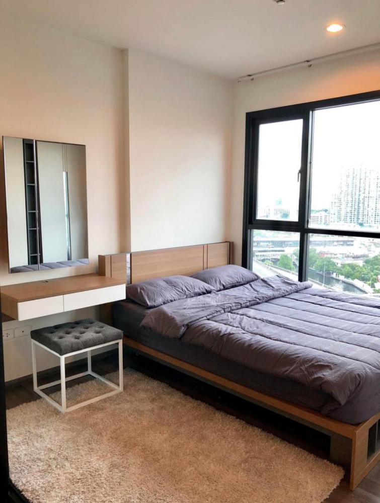 For RentCondoOnnut, Udomsuk : For rent, The Base Park West 77, project in T77 Community, complete amenities, 16th floor room, 30 sq m, open view, complete furniture and electrical appliances.