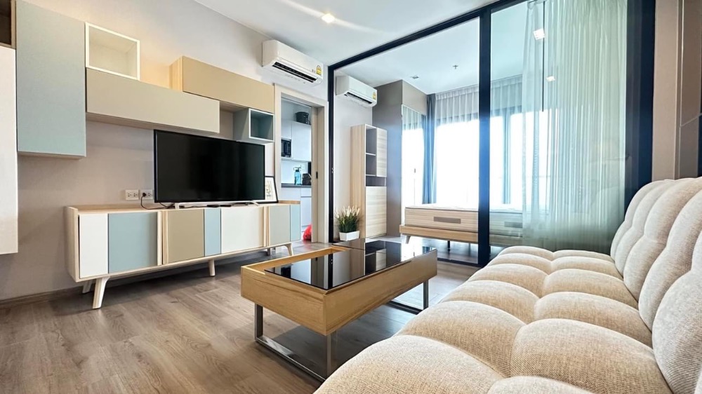 For RentCondoRattanathibet, Sanambinna : Beautifully decorated condo, river view, The Politan Rive, fully furnished, has a washing machine. Near the Purple Line