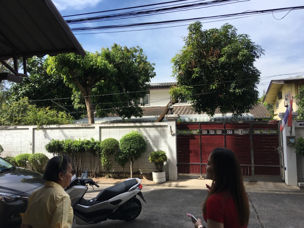 For SaleHouseRattanathibet, Sanambinna : 📢📢 2-story garden house for sale + land, Soi Rewadee 9 & 11 (Nonthaburi), size 109 sq.w. (usable space 250 sq m.), price only 9.5 million baht!!!