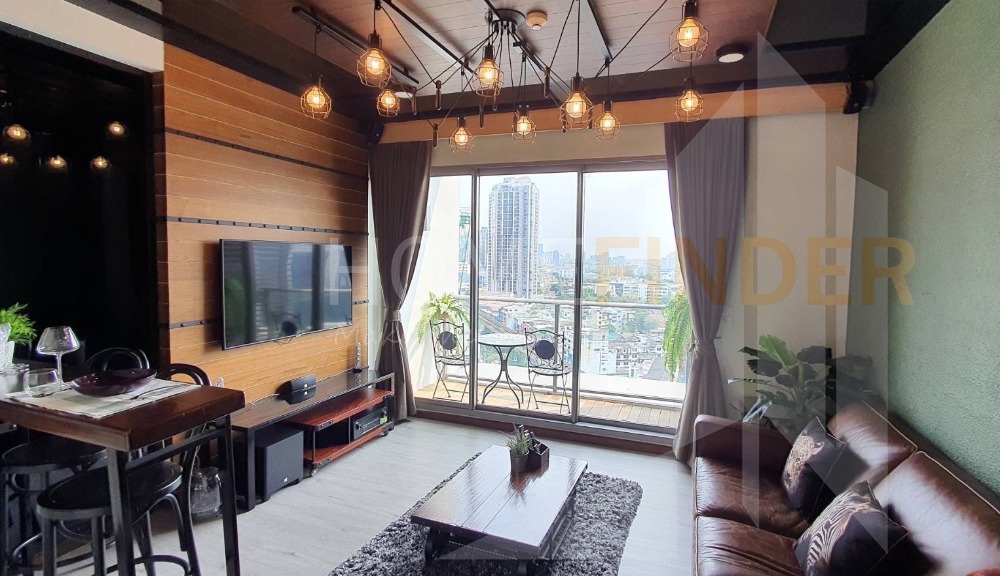ให้เช่าคอนโดสุขุมวิท อโศก ทองหล่อ : Condo 1 Bedroom for rent at The Lofts Ekkamai 🏦 High floor, Near BTS Ekkamai🚈