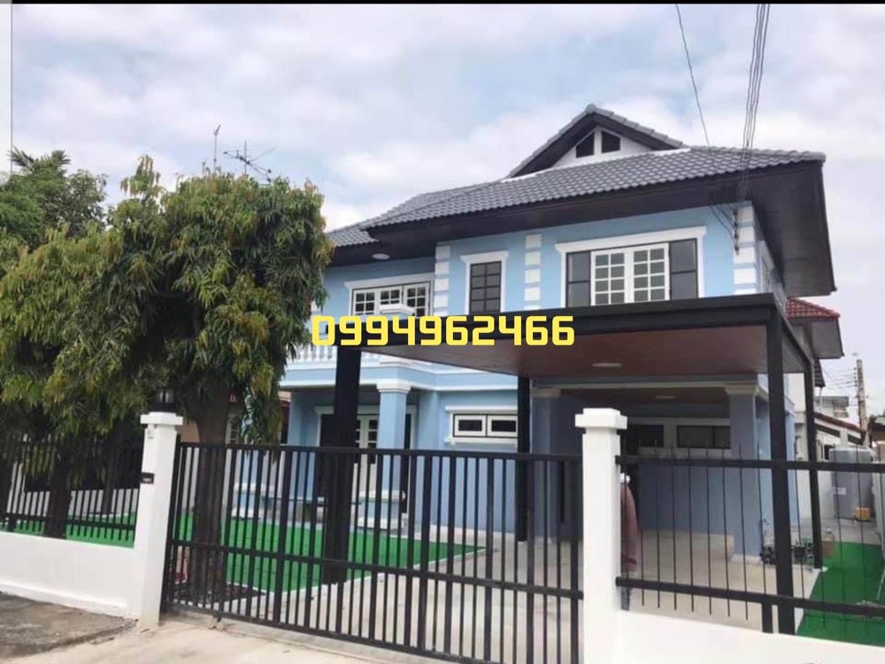 ให้เช่าบ้านนนทบุรี บางใหญ่ บางบัวทอง : ให้เช่า บ้านเดี่ยว 2 ชั้น (เพิ่ง Renovate) โครงการใหญ่ติดถ.รัตนาธิเบศร์ แต่งพร้อมอยู่ ใกล้รถไฟฟ้าสถานีไทรม้า, เซ็นทรัล/Big C รัตนาธิเบศร์ *รับสัตว์เลี้ยง*