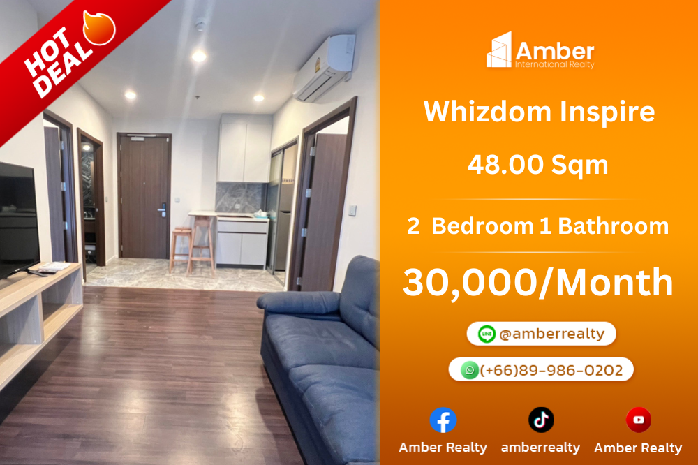 ให้เช่าคอนโดอ่อนนุช อุดมสุข : ⭐️Rent Whizdom Inspire Price 30,000 THB⭐️