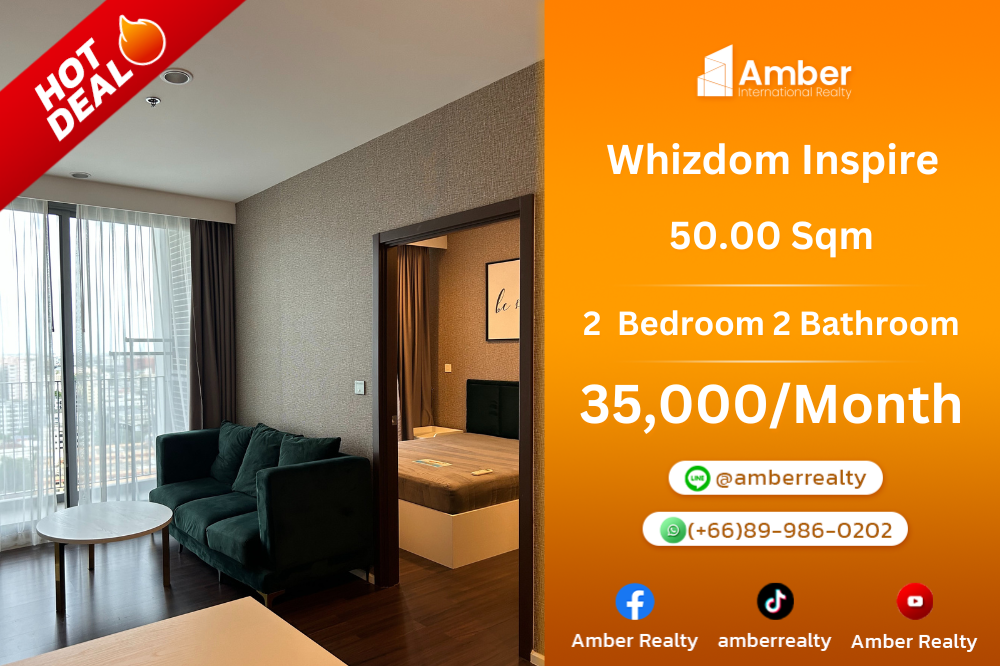 ให้เช่าคอนโดอ่อนนุช อุดมสุข : ⭐️Rent Whizdom Inspire Price 35,000 THB⭐️