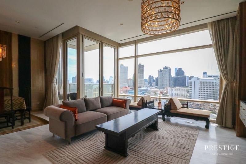 ให้เช่าคอนโดสาทร นราธิวาส : Four Seasons Private Residences : โฟร์ ซีซั่นส์ ไพรเวท เรสสิเด้นซ์ ( Fl.11 ) คอนโด 3 ห้องนอน ติดริมแม่น้ำเจ้าพระยา
