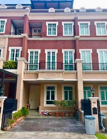 For RentTownhomeOnnut, Udomsuk : HR1311 4-story townhouse for rent, Garden Square Village, Sukhumvit 77, fully furnished, convenient travel, near BTS On Nut.