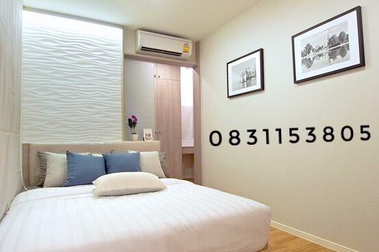 For RentCondoRama5, Ratchapruek, Bangkruai : 🌈2 bedrooms, 2 bathrooms, complete electrical appliances, 3 air conditioners, TV, refrigerator, hot water, microwave, washing machine. 🌈 Parking for 2 cars.