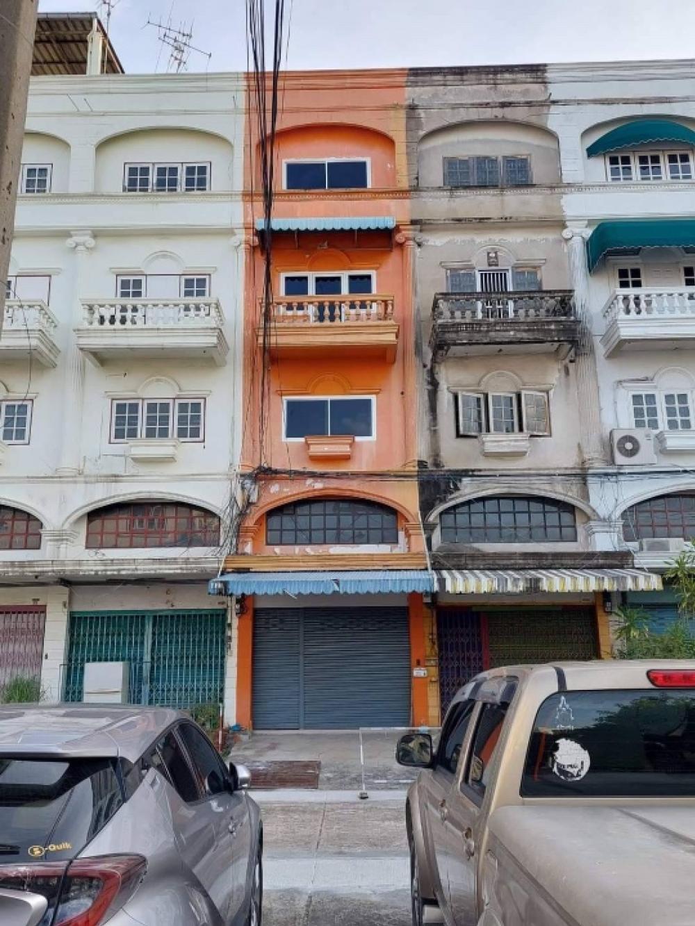 For RentTownhomeChokchai 4, Ladprao 71, Ladprao 48, : Rent - 4-story building, Grand Village, Lat Phrao 80/3