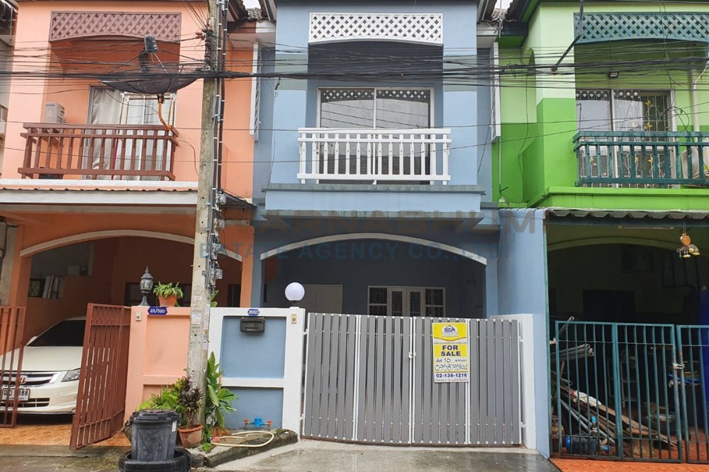 For SaleHouseMin Buri, Romklao : Townhouse for sale, 2 floors, 16 square wah, Narathorn Suwinthawong Village, NUSASIRI (Kritsana University), newly renovated, ready to move in, Bangkok.