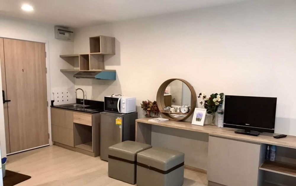 For RentCondoOnnut, Udomsuk : 🩷🌈For rent🌷🧸The Excel Udomsuk 29🧸🌷size 22 sq m, studio room, 8th floor, city view 🪧