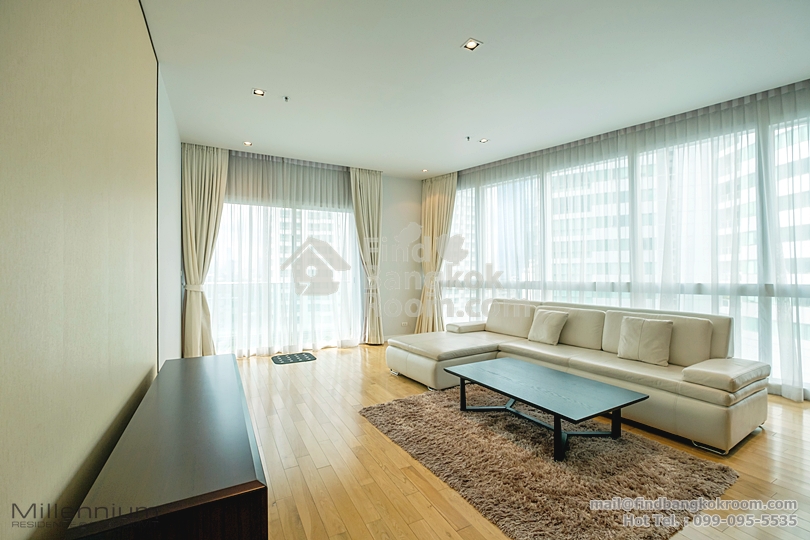 For RentCondoSukhumvit, Asoke, Thonglor : Luxury Condo 3bedroom Millennium Residence @ Sukhumvit For Rent