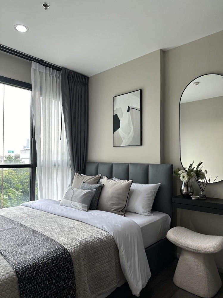 For RentCondoOnnut, Udomsuk : ⭐️For rent, The Base Park West, 30 sq m, 5th floor, beautiful room, fully furnished, ready to move in.