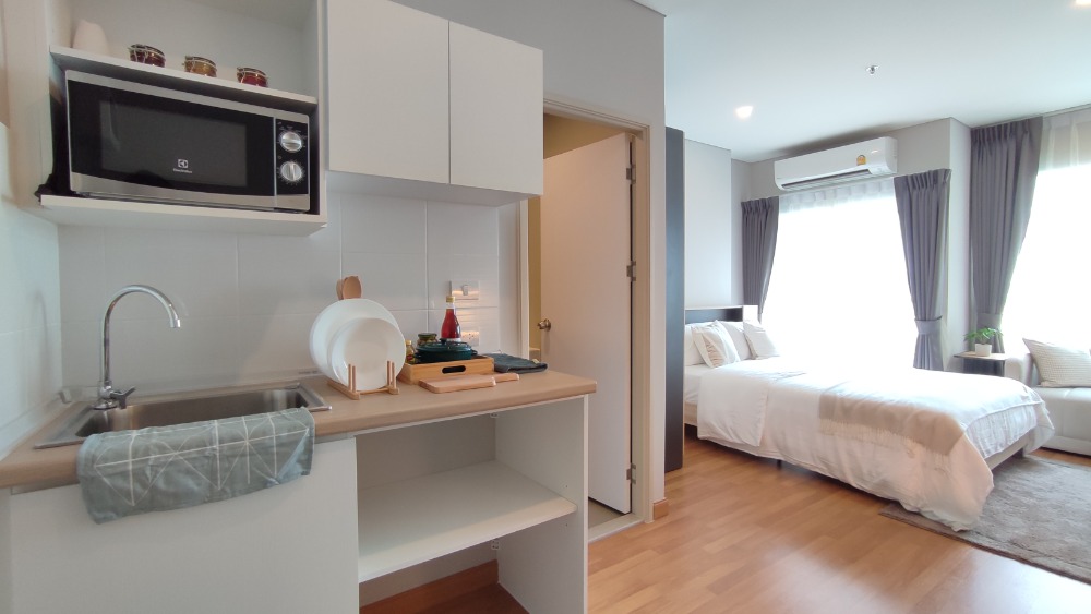 For SaleCondoBang Sue, Wong Sawang, Tao Pun : Condo Lumpini Place Tao Poon Interchange, studio room 22 sq m, everything free.
