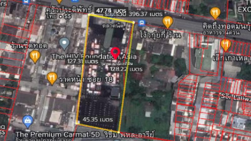 For SaleLandSapankwai,Jatujak : Land for sale on Pradiphat Road, size 3-2-17.0 rai, price 796 million baht.