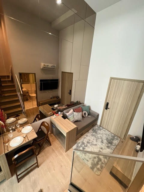 ให้เช่าคอนโดท่าพระ ตลาดพลู วุฒากาศ : 👑 Altitude Unicorn Sathorn-Tha Phra 👑 ห้องDuplex 2ห้องนอน1ห้องน้ำ ห้องตกแต่งสวยสุดๆ สิ่งอำนวยความสะดวกในห้องครบ