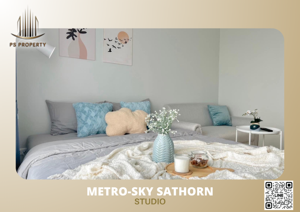 ให้เช่าคอนโดท่าพระ ตลาดพลู วุฒากาศ : ให้เช่า 🧁metro-sky Sathorn🧁 ห้องสวยละมุน เฟอร์นิเจอร์+เครื่องใช้ไฟฟ้าครบ พร้อมเข้าอยู่ทันที  ใกล้🚝 BTS วุฒากาศ