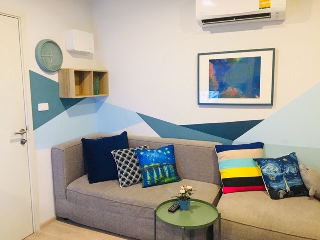 For RentCondoKasetsart, Ratchayothin : ⛩️ For rent Elio Del Moss Phahonyothin 34 // Size 35 sq m // Floor 2f // Room 1bed plus, decorated as 2 bedrooms.