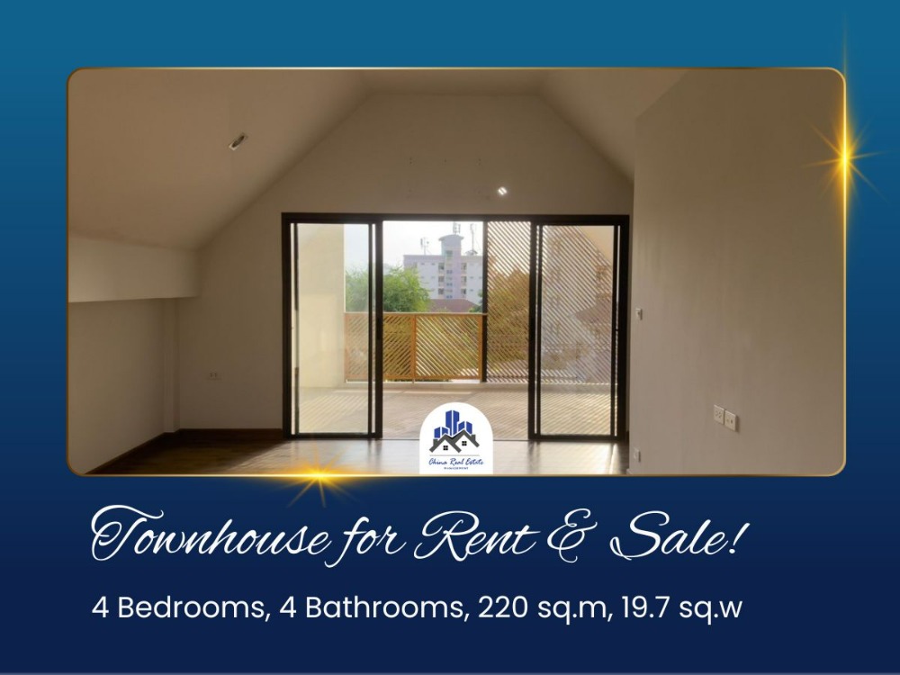 For RentTownhomeChokchai 4, Ladprao 71, Ladprao 48, : [Rent/Sale] 🏠 Townhouse for Rent & Sale at Lat Phrao 71, 4 Bedrooms