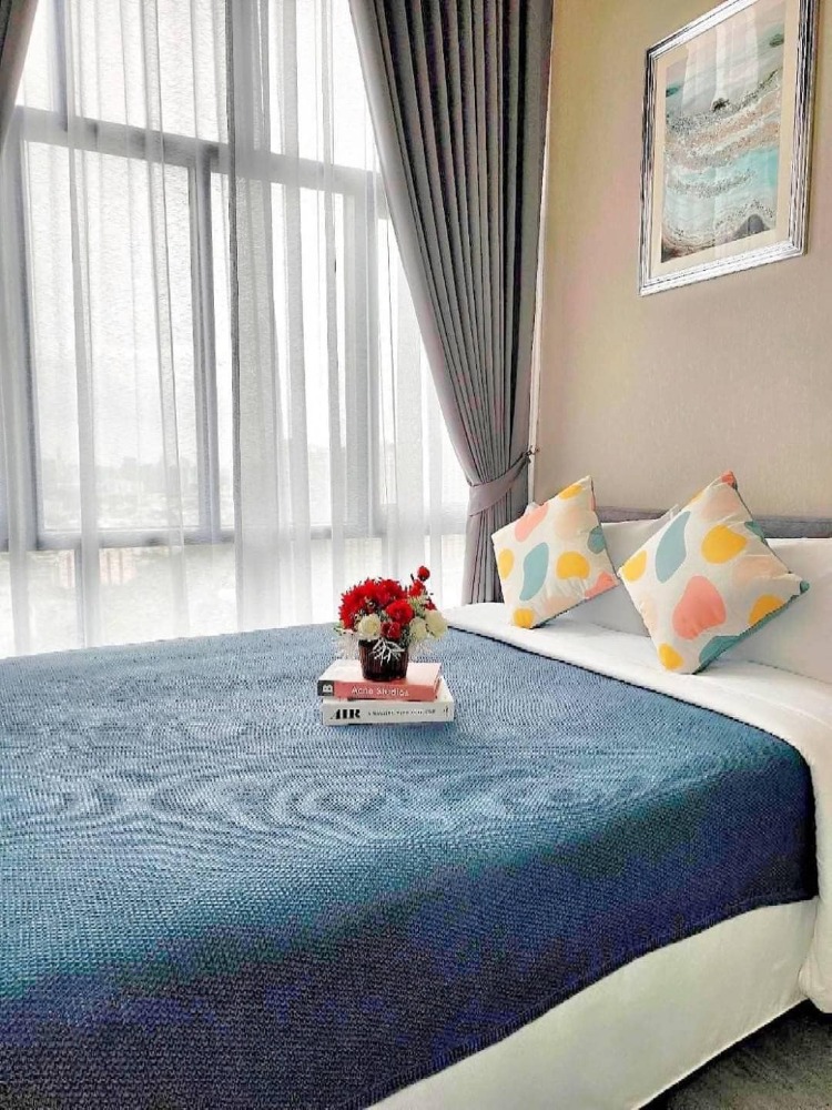 For RentCondoBang Sue, Wong Sawang, Tao Pun : 👑 Metro sky prachachuen 👑 Very beautiful room, very pleasantly decorated. Complete with furniture and electrical appliances.
