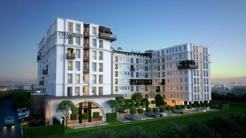 For SaleCondoSriracha Laem Chabang Ban Bueng : 📢📢 Selling at cost price!!! Condo Chambery Sriracha-Laemchabang, size 27.30 sq m., studio room, selling price 1,834,155 baht (Built-in + Fully Furnished) – sold with tenant (7,650 baht) /month)!!!