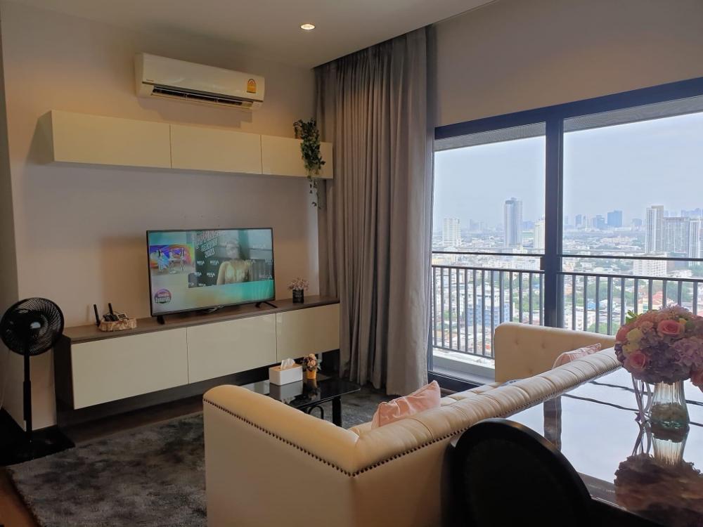 For RentCondoBang Sue, Wong Sawang, Tao Pun : 👑 Chewathai Residence Bang Pho 👑 2 bedrooms, 2 bathrooms Complete furniture and electrical appliances Ready to move in
