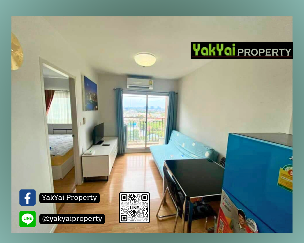 For RentCondoSamut Prakan,Samrong : Condo for rent: The parkland lite Paknam🎉 Good view near BTS Paknam✨🔥Rent only 6,500 baht🔥 Great value, lots of food!!!