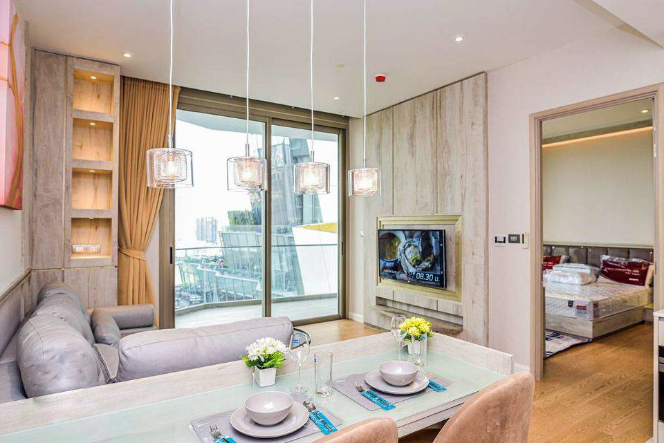 ให้เช่าคอนโดวงเวียนใหญ่ เจริญนคร : Magnolias Waterfront Residences for Rent - 1 beds  - 64 sqm - 60000 THB
