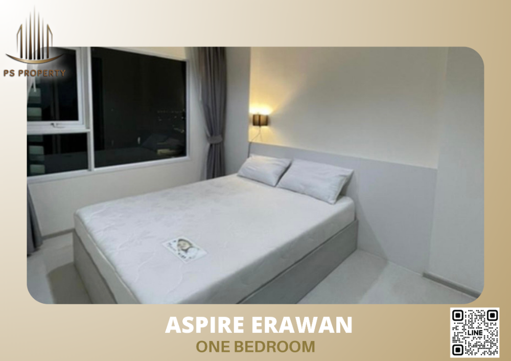 For SaleCondoSamut Prakan,Samrong : Condo for sale 🔥aspire erawan🔥 convenient travel near BTS, complete furniture + electrical appliances.
