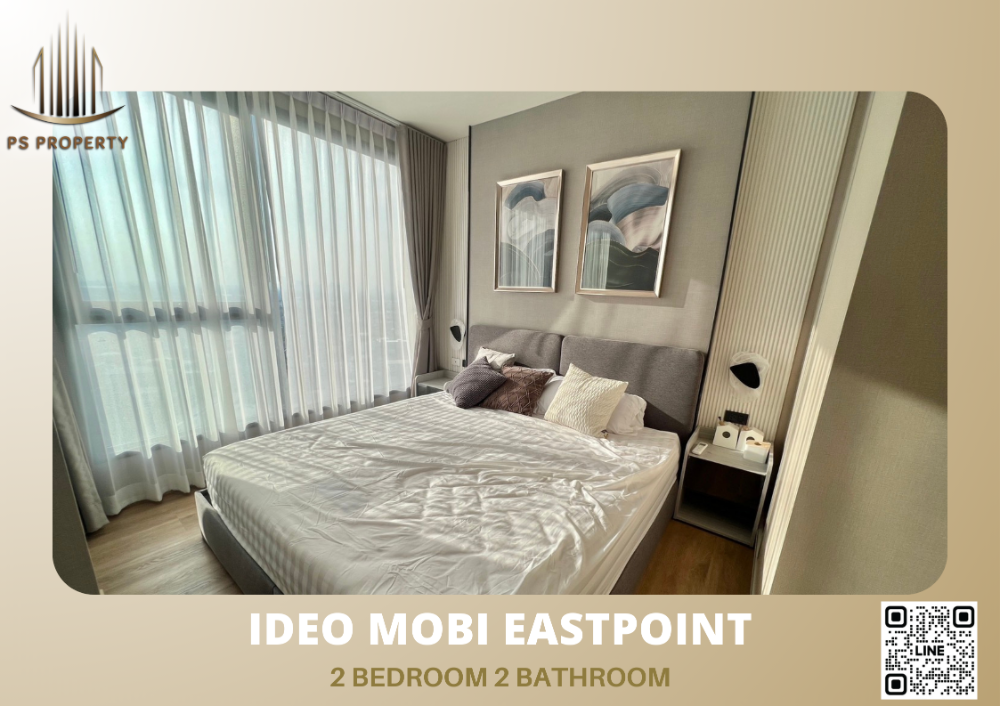 For RentCondoBangna, Bearing, Lasalle : For rent ✨ideo mobi eastpoint✨ convenient travel, near BTS, new room, beautiful build, view of the pool, airy and comfortable.