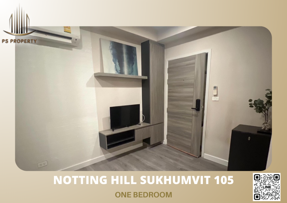 For RentCondoBangna, Bearing, Lasalle : For rent✨Notting Hill Sukhumvit 105✨ convenient travel near BTS Bearing, 1 bedroom, 1 office room with built-in furniture.