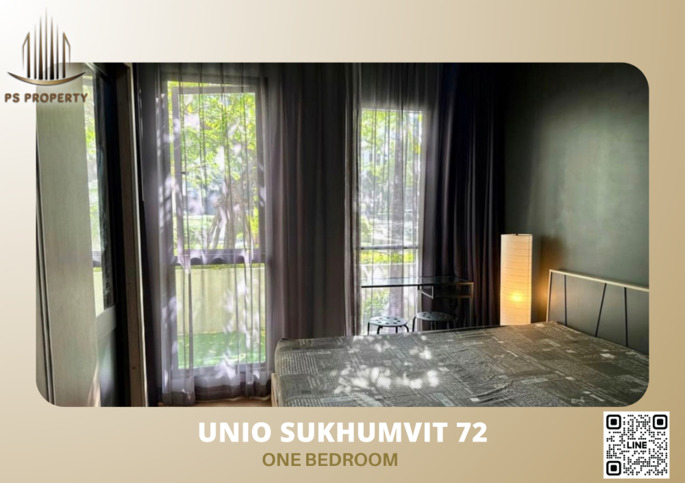 ให้เช่าคอนโดบางนา แบริ่ง ลาซาล : ให้เช่า✨Unio Sukhumvit 72✨ห้องสวย วิวสวน ใกล้ BTS แบริ่งเพียง 600 ม.