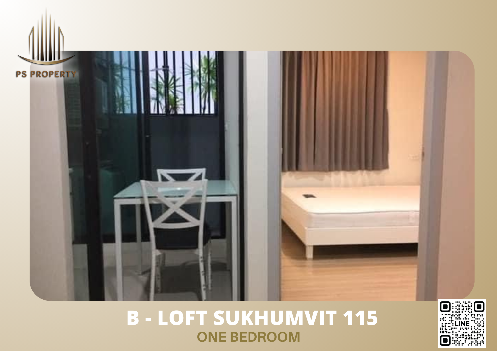For RentCondoBangna, Bearing, Lasalle : For rent ✨B - Loft Sukhumvit 115✨Beautiful room, fully furnished with electrical appliances. Ready to move in 🚆Near BTS Pu Chao 400 m.