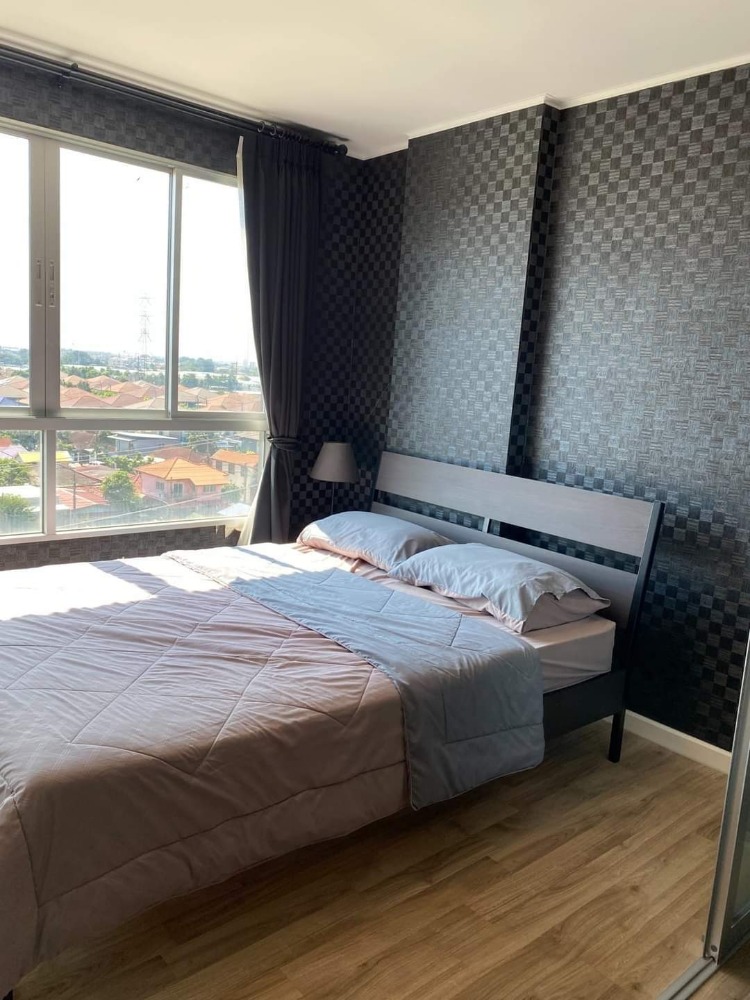 For RentCondoLadkrabang, Suwannaphum Airport : For rent, D Condo On Nut, Rama 9, Building B, 8th floor, open view, size. 30.00 sq m.