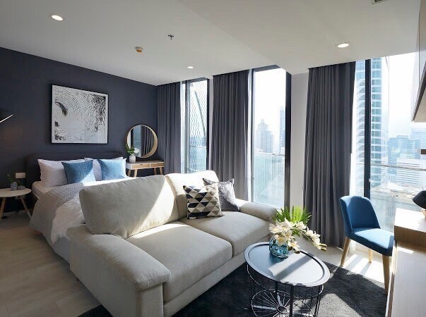 For RentCondoWitthayu, Chidlom, Langsuan, Ploenchit : Luxury Room // Noble Ploenchit 1bed 52sqm Fullyfurnish 43,000-