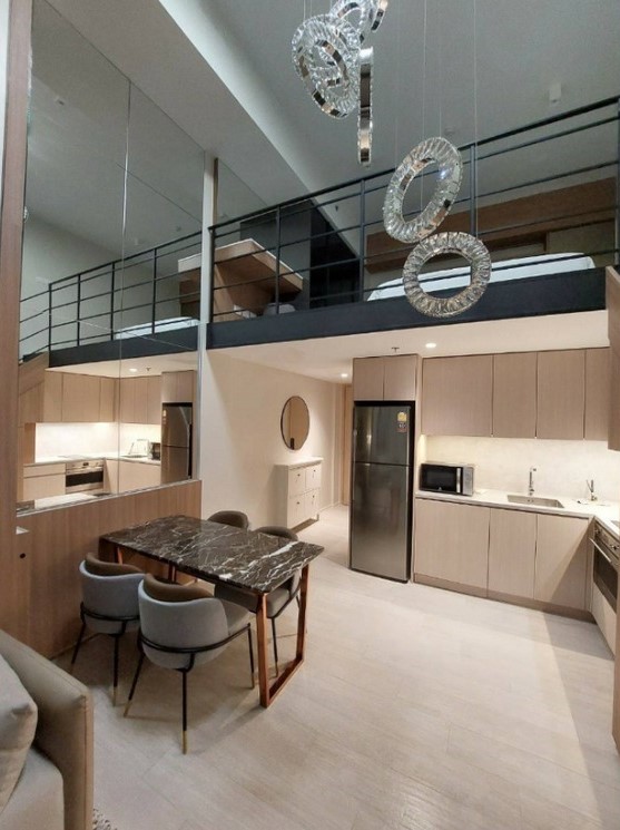 For RentCondoSilom, Saladaeng, Bangrak : The Lofts Silom【𝐑𝐄𝐍𝐓】🔥 Duplex room, luxury decoration, beautiful furniture Near BTS, St. Louis Icon Siam is ready !! 🔥Contact Line ID: @hacondo