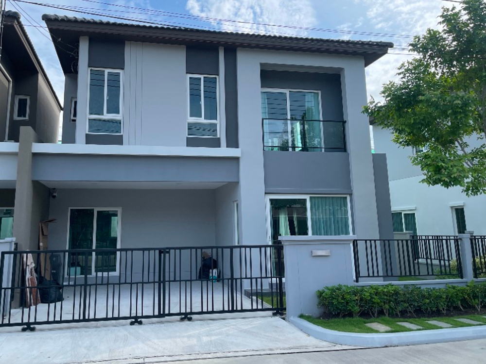 For RentHouseSamut Prakan,Samrong : Available Now !! GRANDE PLENO Mega Bangna, semi-detached house, fully furnished, ready to move in.
