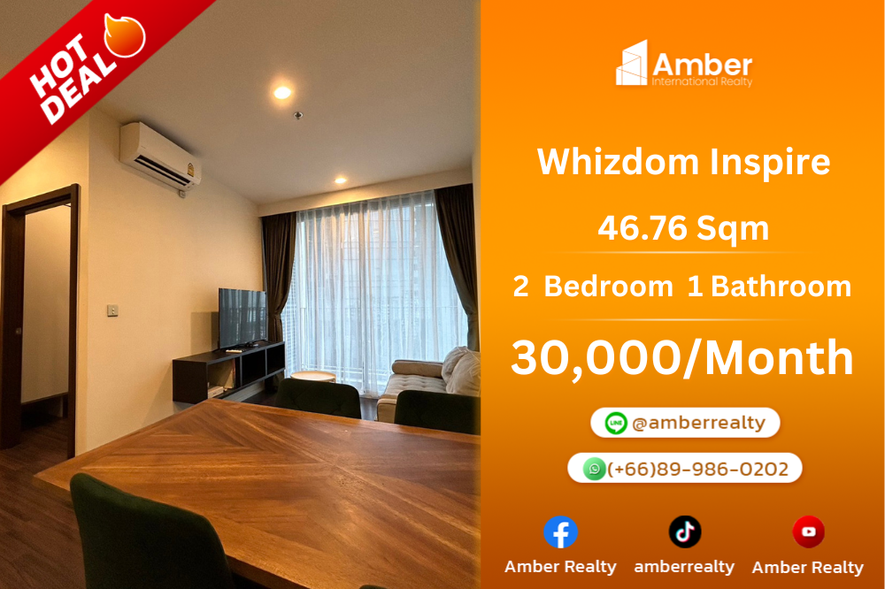ให้เช่าคอนโดอ่อนนุช อุดมสุข : ⭐️Rent Whizdom Inspire Price 30,000 THB⭐️