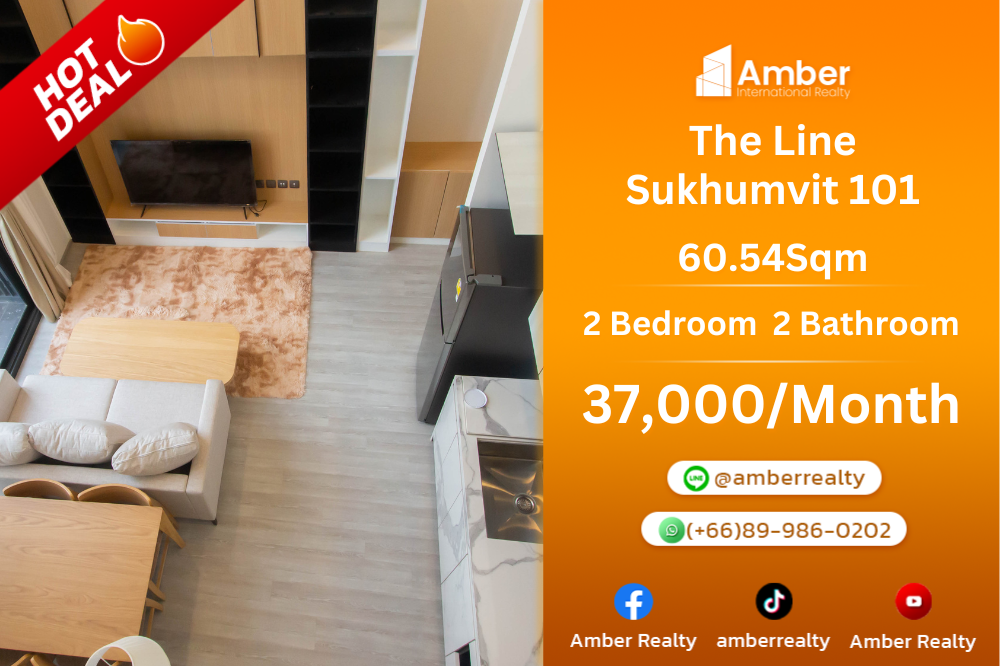 ให้เช่าคอนโดอ่อนนุช อุดมสุข : ⭐️Rent The Line Sukhumvit 101 Price 37,000 THB⭐️