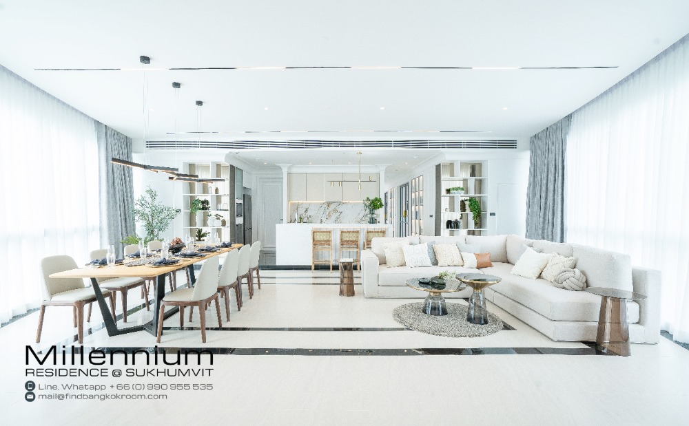 For RentCondoSukhumvit, Asoke, Thonglor : 4 Bedroom Penthouse At Millennium Residence Asok City View For Rent