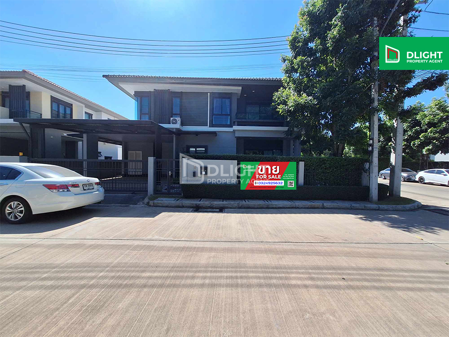 ขายบ้านปทุมธานี รังสิต ธรรมศาสตร์ : บ้านเดี่ยวเศรษฐสิริ วงแหวนลำลูกกา 70 ตร.ว. 221 ตร.ม. 4 นอน 3 น้ำ ราคา 9.7 ล้านบาท สภาพนางฟ้าเฟอร์นิเจอร์ครบ หลังมุม
