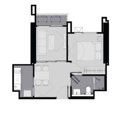 For SaleCondoRama9, Petchburi, RCA : 🔥Discounted🔥 Life Asoke Hype for sale 🚝 Next to Rama 9 MRT 1 bed plus @4.9 MB