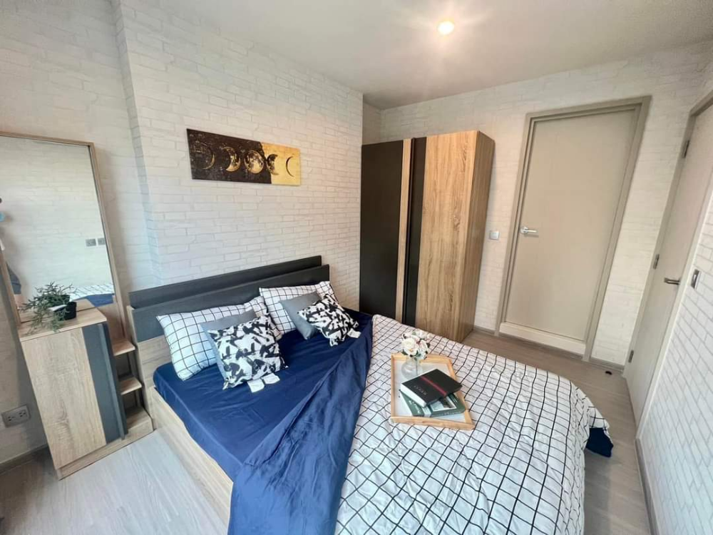 For RentCondoSamut Prakan,Samrong : Condo for rent, Aspire Erawan Prime, 25th floor, studio, bedroom partition, size 27.00 sq m, garden view, next to Bts Erawan.