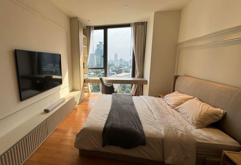 ให้เช่าคอนโดสุขุมวิท อโศก ทองหล่อ : For Rent 🌲BEATNIQ 2 Bedroom 3 bathroom 107 Sqm. Fl.14 Electric curtains every room