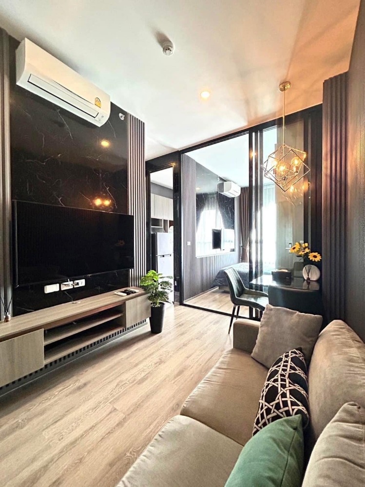 For RentCondoOnnut, Udomsuk : For rent, Knightsbridge Prime Onnut, size 28 sq m, 28th floor, city view, beautiful room, fully furnished, very good central area. Ready to move in