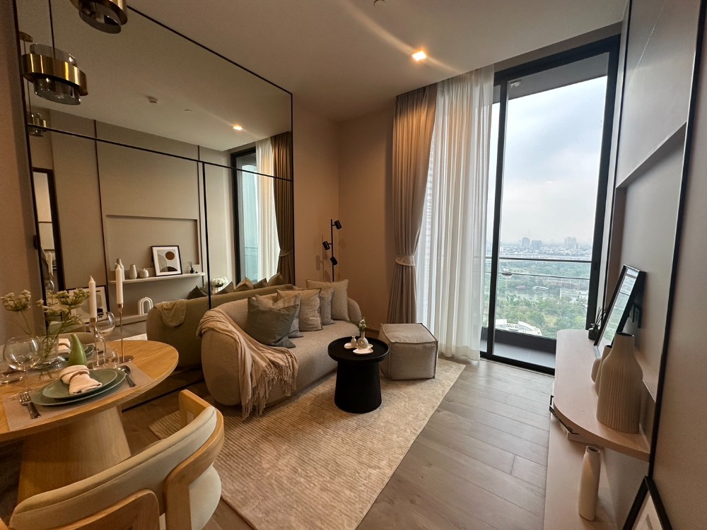 For RentCondoLadprao, Central Ladprao : 1 bedroom, garden view, newly decorated, beautiful, ready to move in.