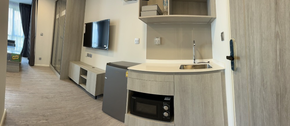 ให้เช่าคอนโดปทุมธานี รังสิต ธรรมศาสตร์ : ให้เช่า คอนโด เคฟ เอวา  ห้อง สตูดิโอ 8,000 บ/ด ตึก C ชั้น 2  ห้อง ขนาด 22.12 ตรม เฟอร์ครบ พร้อมอยู่